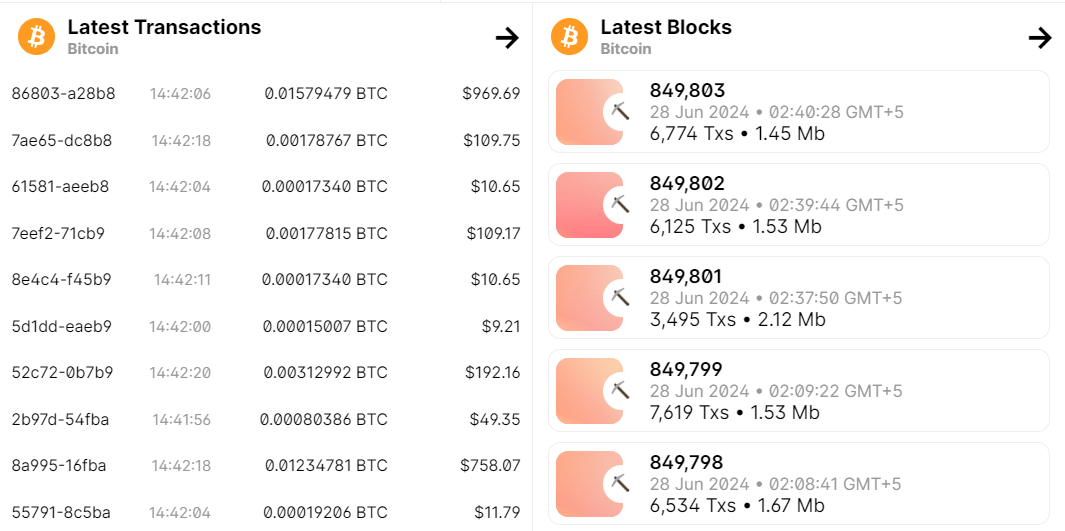 Blockchain Explorer