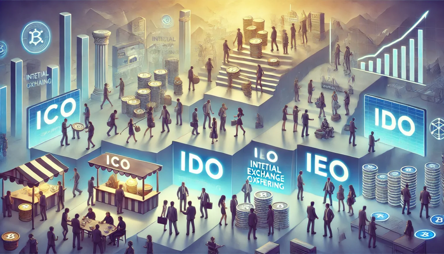 IDO, ICO and IEO