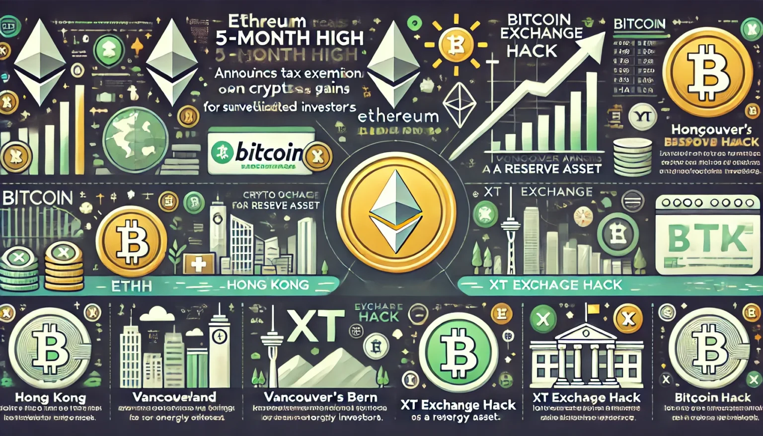 9 Major Crypto Developments:Hong Kong’s Tax Breaks, Ethereum Surge, Vancouver's Bitcoin Initiative & More