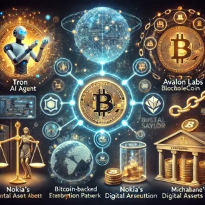 Blockchain, Bitcoin, AI in blockchain, Bitcoin-backed stablecoin, digital asset encryption, cryptocurrency regulation, institutional Bitcoin adoption, Michael Saylor, crypto framework, Tron AI agent, Nokia encryption patent, USDa stablecoin, Bank of Botswana,