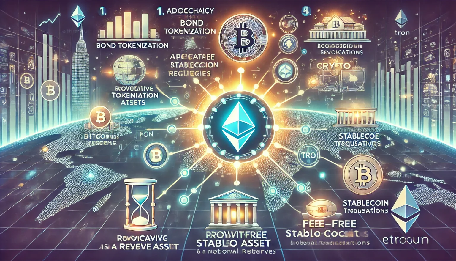 blockchain, cryptocurrency regulation, tokenization, Ethereum, stablecoins, MiCA compliance, crypto donations, Coinbase vs. SEC, Tron, crypto adoption